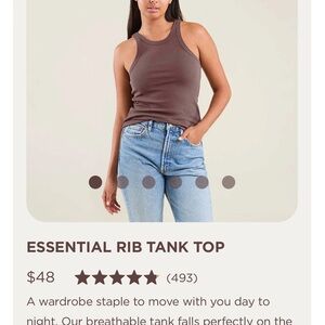 Nuuds Essential ribbed tank top